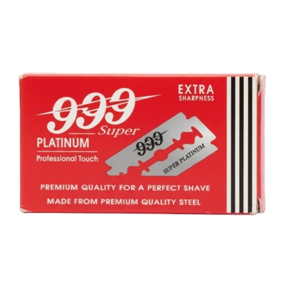 تیغ یدک Super Platinum  برند 999/ 10 عددی / اصلاح روان و بادوام / جیونا بیوتی
