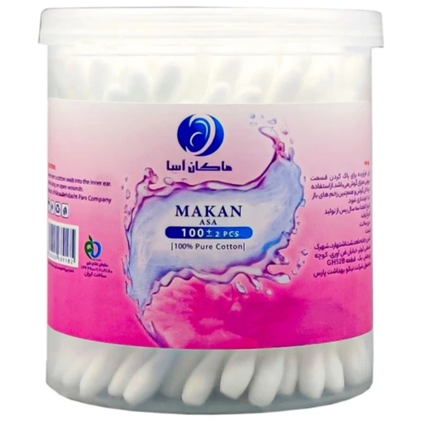 گوش پاک‌کن 100 عددی ماکان آسا Makan Asa / پاک‌کننده بهداشتی و کاربرد روزانه / جیونا بیوتی