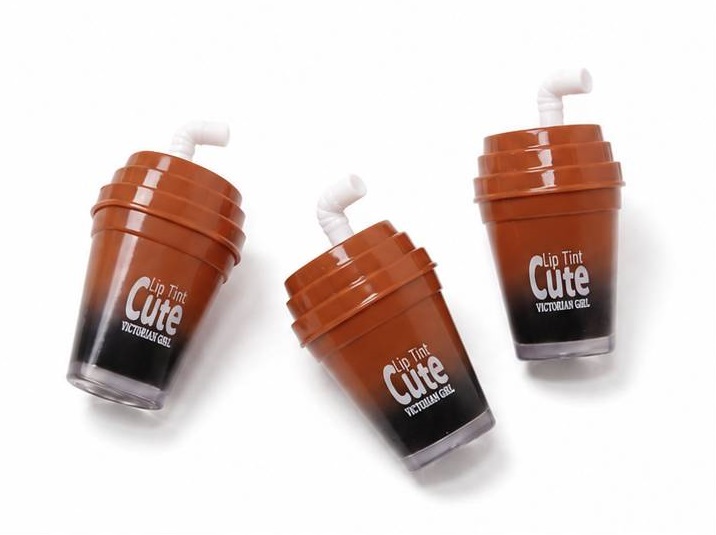 تینت لب قهوه ای کیوت Cute مدل coffee / رنگ طبیعی و بافت سبک / جیونا بیوتی