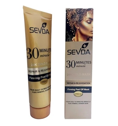 ماسک صورت  سودا Sevda مدل gold /حجم 100 میلی‌لیتر/ ترمیم‌کننده و جوان‌کننده / جیونا بیوتی