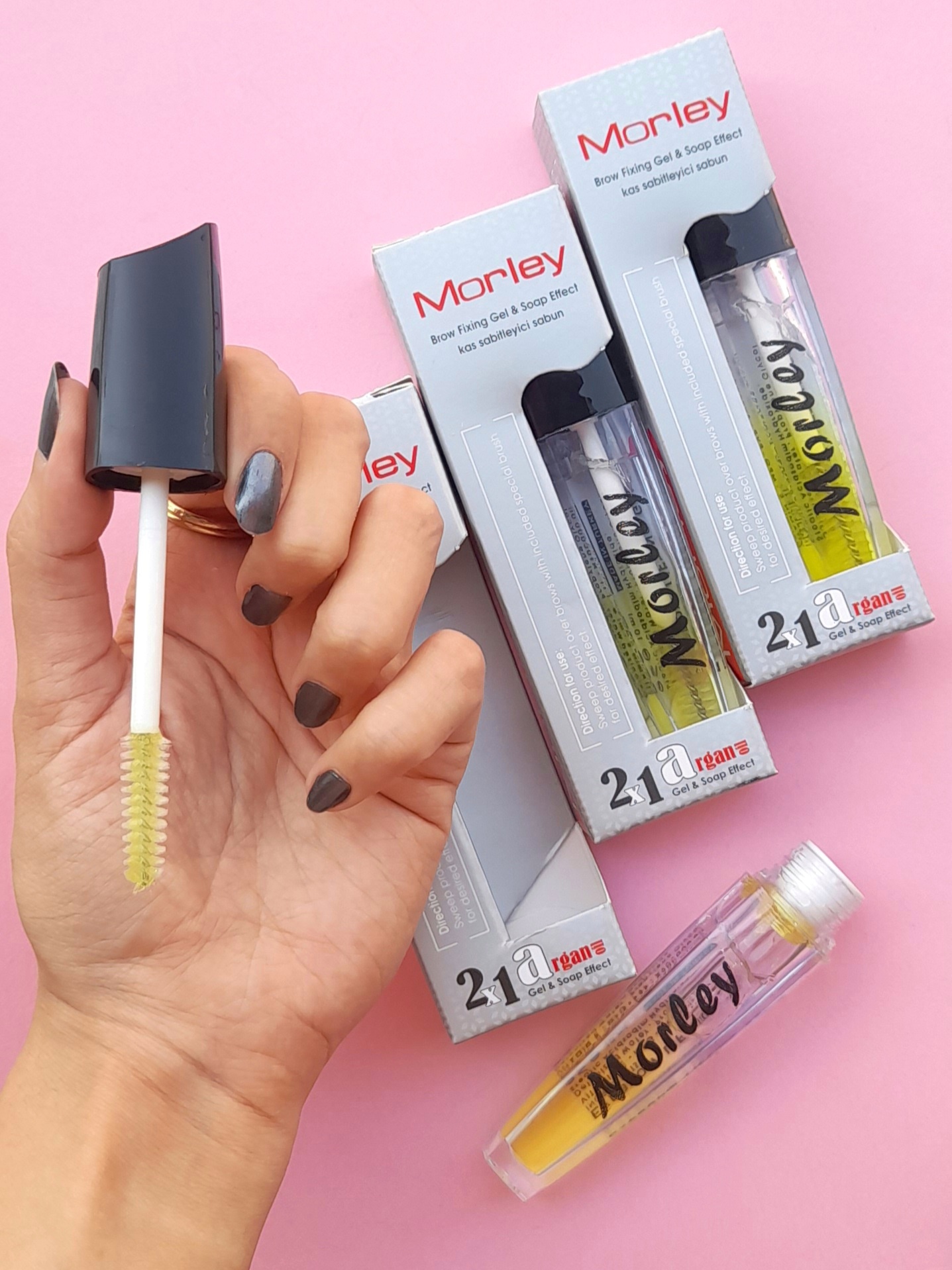 ژل لیفت کننده ابرو مورلی MORLEY / مدل دوفاز حاوی آرگان / جیونا بیوتی