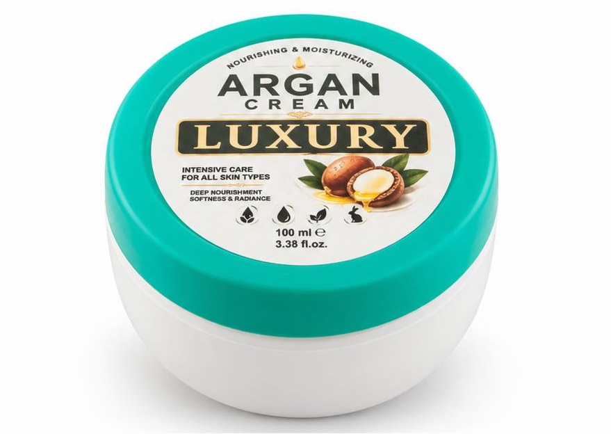کرم نرم کننده آرگان لاکچری LUXURY مدل Intensive Care / شاداب کننده و رفع خشکی انواع پوست / جیونا بیوتی
